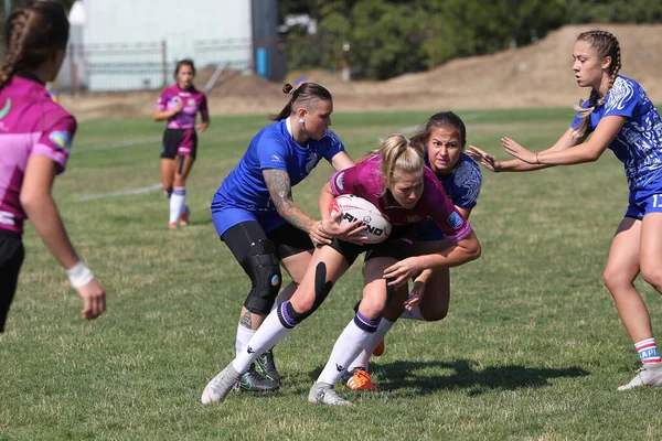 Odessa Ukraina Sierpnia 2020 Puchar Ukrainy Wśród Kobiet Drużyny Rugby — Zdjęcie stockowe