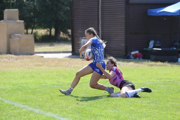 Odessa Ucrânia Agosto 2020 Copa Ucrânia Entre Equipes Rugby Feminino — Fotografia de Stock