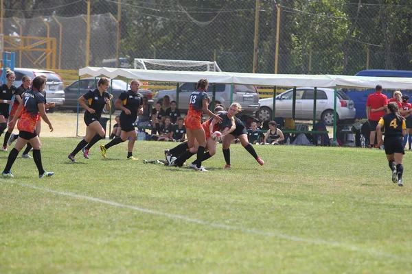 Odessa Ukraine August 2020 Ukrainische Meisterschaft Der Rugbymannschaften Der Frauen — Stockfoto