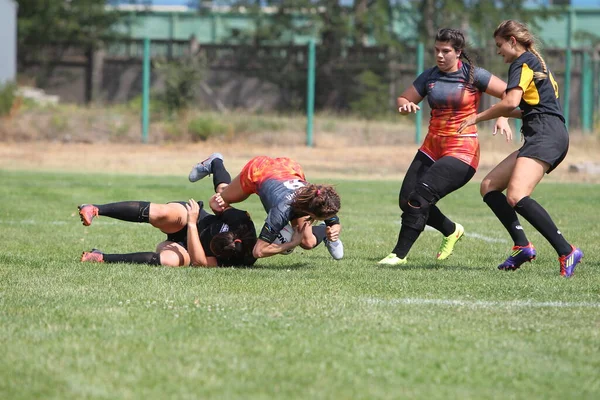 Odessa Ucrânia Agosto 2020 Copa Ucrânia Entre Equipes Rugby Feminino — Fotografia de Stock