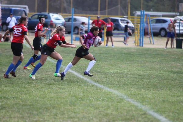 Odessa Ukraine August 2020 Ukrainische Meisterschaft Der Rugbymannschaften Der Frauen — Stockfoto