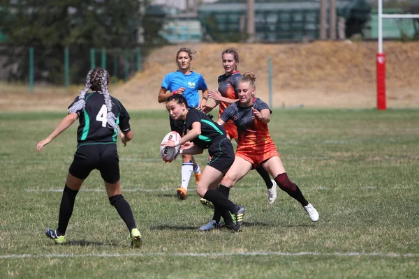 Odessa Ucrânia Agosto 2020 Copa Ucrânia Entre Equipes Rugby Feminino — Fotografia de Stock