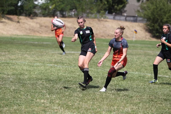 Odessa Oekraïne Augustus 2020 Oekraïense Cup Onder Vrouwen Rugby Teams — Stockfoto