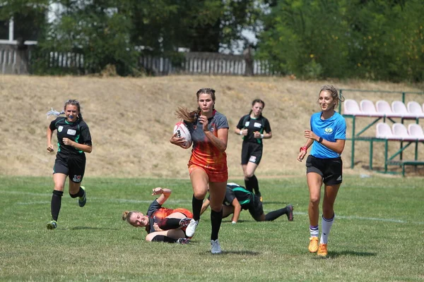 Odessa Ucraina Agosto 2020 Coppa Ucraina Tra Squadre Rugby Femminili — Foto Stock