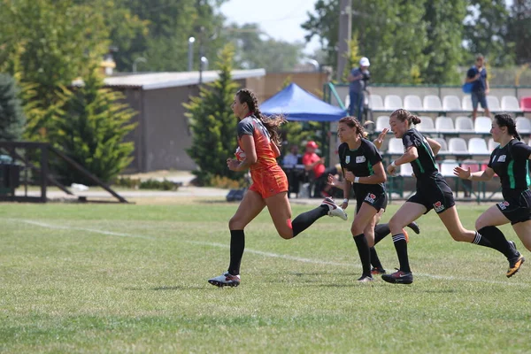 Odessa Ucrania Agosto 2020 Copa Ucrania Entre Equipos Femeninos Rugby —  Fotos de Stock