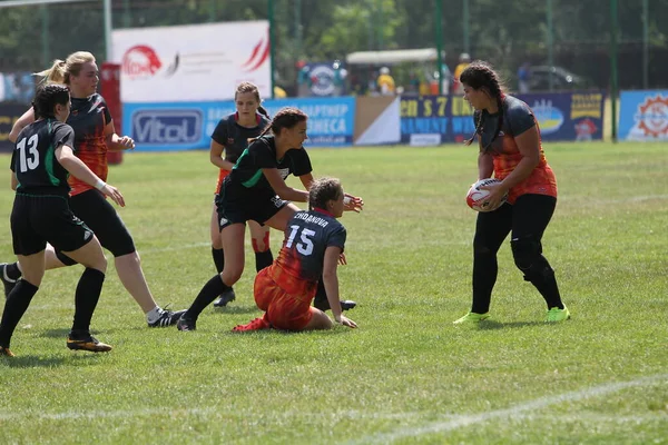 Odessa Ucrania Agosto 2020 Copa Ucrania Entre Equipos Femeninos Rugby — Foto de Stock