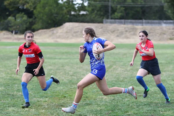 Odessa Ucrania Agosto 2020 Copa Ucrania Entre Equipos Femeninos Rugby —  Fotos de Stock