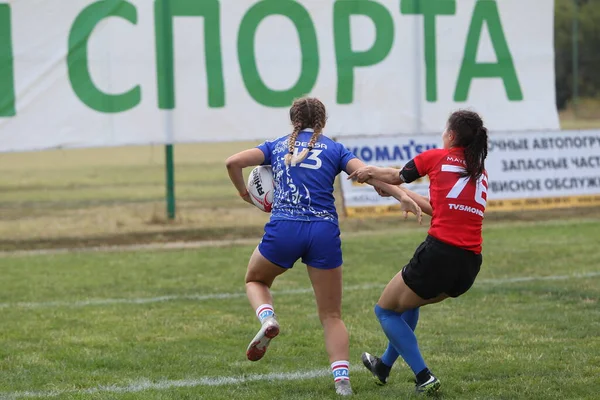 Odessa Ukraine August 2020 Ukrainian Cup Women Rugby Teams Odessa — Stock Photo, Image