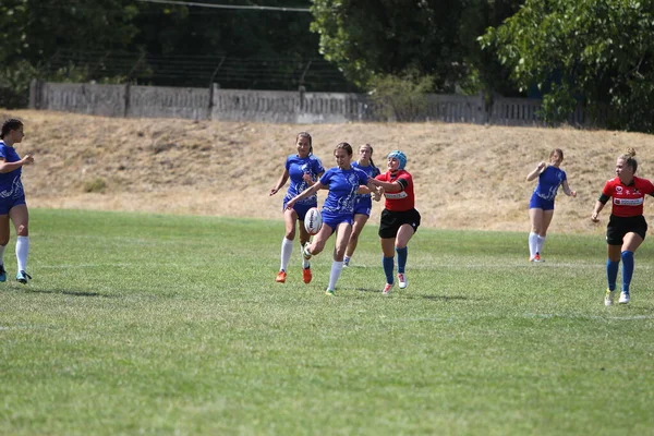 Odessa Ucraina Agosto 2020 Coppa Ucraina Tra Squadre Rugby Femminili — Foto Stock