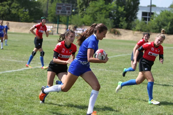 Odessa Ucrânia Agosto 2020 Copa Ucrânia Entre Equipes Rugby Feminino — Fotografia de Stock