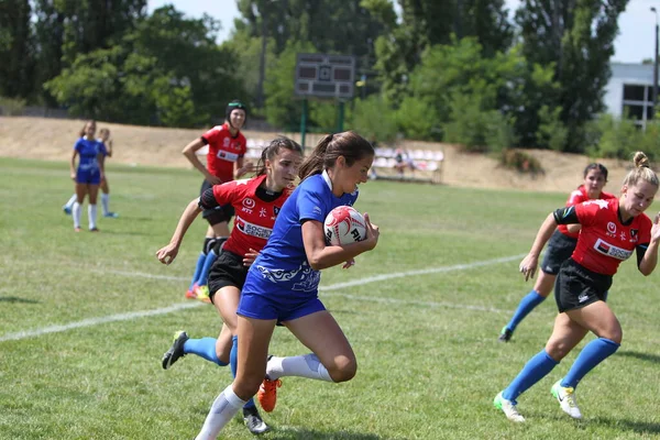 Odessa Ukraina Sierpnia 2020 Puchar Ukrainy Wśród Kobiet Drużyny Rugby — Zdjęcie stockowe