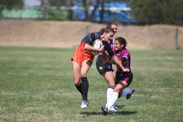 Odessa Ukraine August 2020 Ukrainische Meisterschaft Der Rugbymannschaften Der Frauen — Stockfoto