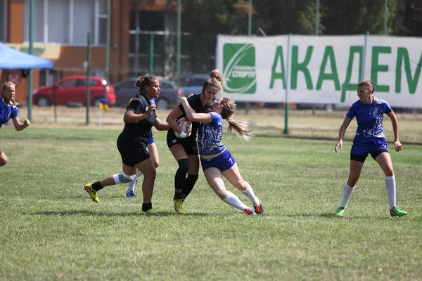 Odessa Ucrânia Agosto 2020 Copa Ucrânia Entre Equipes Rugby Feminino — Fotografia de Stock