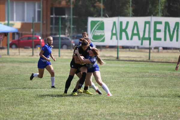 Odessa Ucrania Agosto 2020 Copa Ucrania Entre Equipos Femeninos Rugby — Foto de Stock