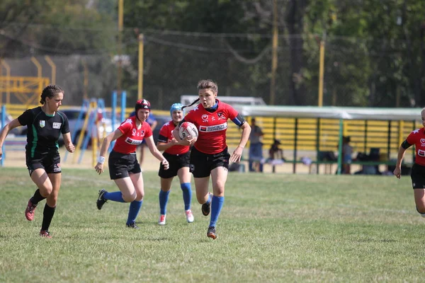 Odessa Ukraine August 2020 Ukrainische Meisterschaft Der Rugbymannschaften Der Frauen — Stockfoto