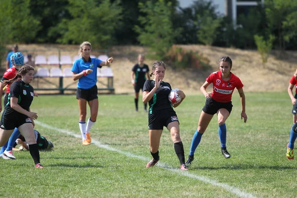 Odessa Ucrania Agosto 2020 Copa Ucrania Entre Equipos Femeninos Rugby — Foto de Stock