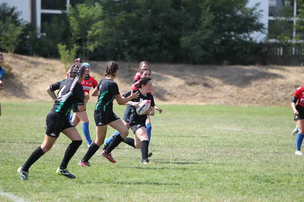 Odessa Ucrania Agosto 2020 Copa Ucrania Entre Equipos Femeninos Rugby —  Fotos de Stock