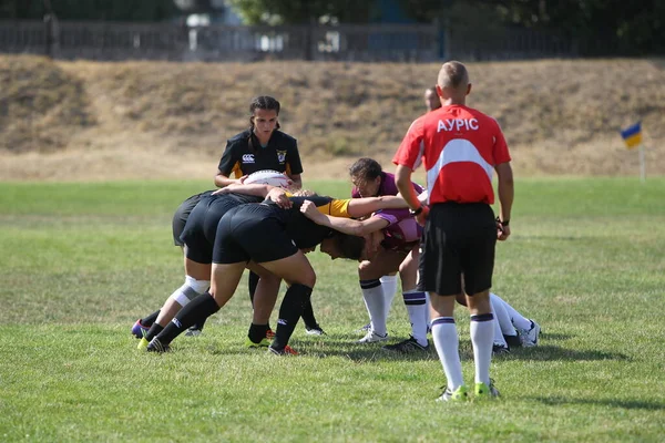 Odessa Ucrania Agosto 2020 Copa Ucrania Entre Equipos Femeninos Rugby —  Fotos de Stock