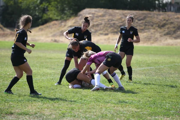 Odessa Oekraïne Augustus 2020 Oekraïense Cup Onder Vrouwen Rugby Teams — Stockfoto