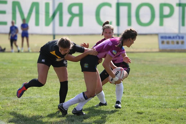 Odessa Ucrania Agosto 2020 Copa Ucrania Entre Equipos Femeninos Rugby — Foto de Stock