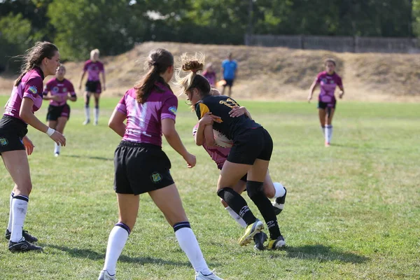 Odessa Ucrania Agosto 2020 Copa Ucrania Entre Equipos Femeninos Rugby —  Fotos de Stock