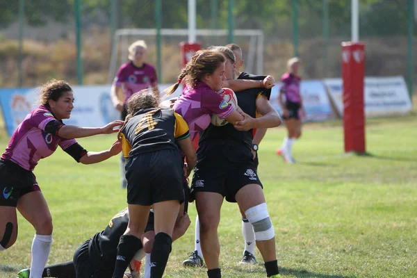 Odessa Ukraina Sierpnia 2020 Puchar Ukrainy Wśród Kobiet Drużyny Rugby — Zdjęcie stockowe