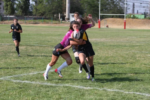 Odessa Ucrânia Agosto 2020 Copa Ucrânia Entre Equipes Rugby Feminino — Fotografia de Stock