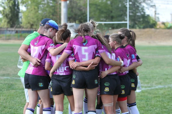 Odessa Ucrânia Agosto 2020 Copa Ucrânia Entre Equipes Rugby Feminino — Fotografia de Stock