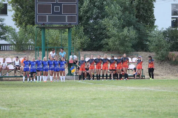 Odessa Ukraina Sierpnia 2020 Puchar Ukrainy Wśród Kobiet Drużyny Rugby — Zdjęcie stockowe