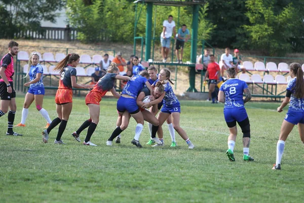 Odessa Ukraina Sierpnia 2020 Puchar Ukrainy Wśród Kobiet Drużyny Rugby — Zdjęcie stockowe