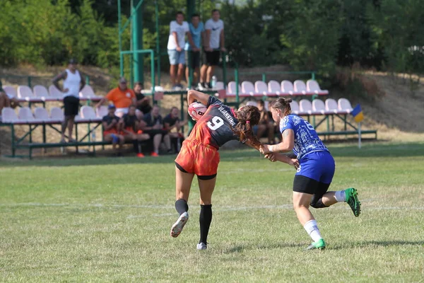 Odessa Ucrania Agosto 2020 Copa Ucrania Entre Equipos Femeninos Rugby —  Fotos de Stock