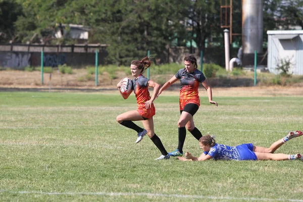 Odessa Ucrânia Agosto 2020 Copa Ucrânia Entre Equipes Rugby Feminino — Fotografia de Stock