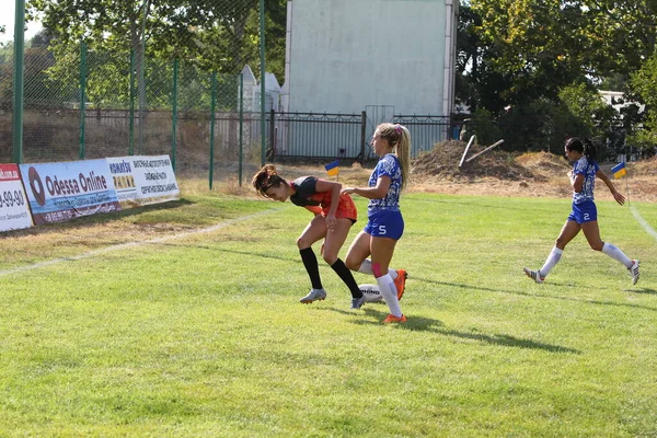 Odessa Ucrania Agosto 2020 Copa Ucrania Entre Equipos Femeninos Rugby — Foto de Stock