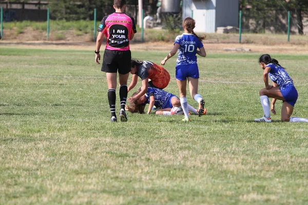 Odessa Ukraine August 2020 Ukrainian Cup Women Rugby Teams Odessa — Stock Photo, Image