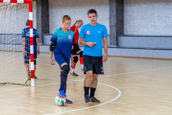 Odessa Ukraine Circa 2020 Les Enfants Jouent Mini Football Futsal — Photo