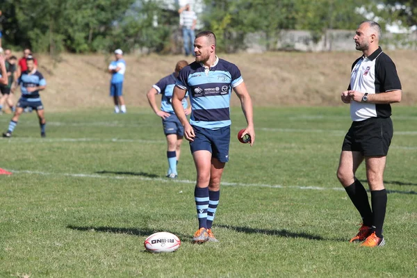 Odessa Ukraine September 2020 Endspiele Der Stärksten Rugby Teams Der — Stockfoto