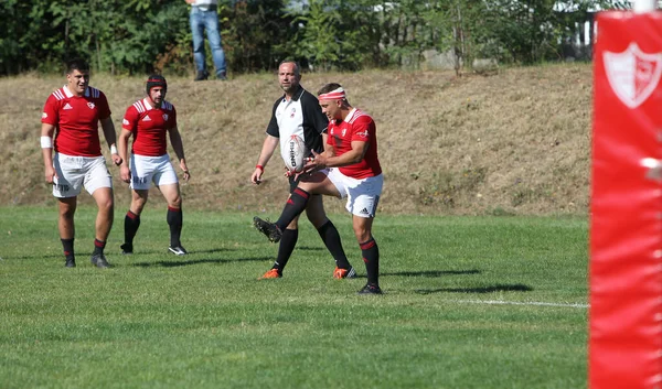 Odessa Ukraine September 2020 Endspiele Der Stärksten Rugby Teams Der — Stockfoto