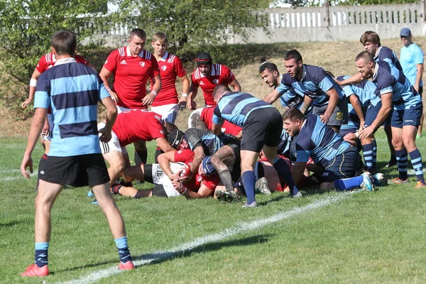 Odessa Ukraine September 2020 Endspiele Der Stärksten Rugby Teams Der — Stockfoto