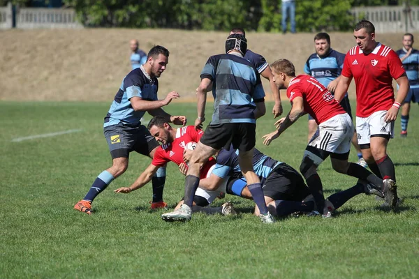 Odessa Ukraine September 2020 Endspiele Der Stärksten Rugby Teams Der — Stockfoto