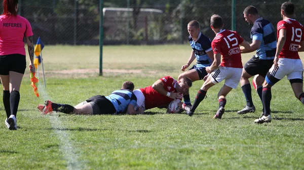 Odessa Ukraine September 2020 Endspiele Der Stärksten Rugby Teams Der — Stockfoto