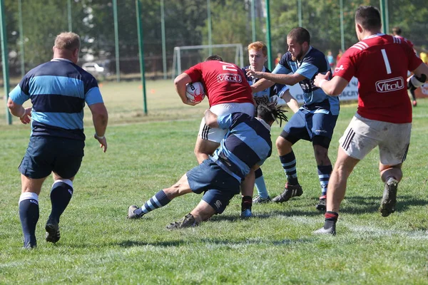 Odessa Ukraine Eylül 2020 Ukrayna Şampiyonasında Güçlü Rugby Takımlarının Final — Stok fotoğraf