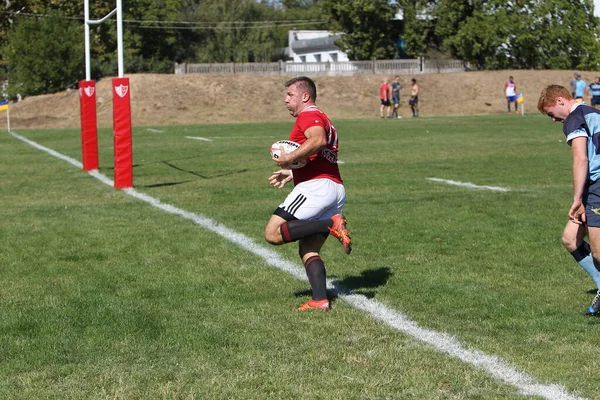 Odessa Ukraine September 2020 Endspiele Der Stärksten Rugby Teams Der — Stockfoto