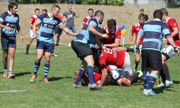 2012 Odessa Ukraine September 2020 Final Games Strong Rugby Teams — 스톡 사진