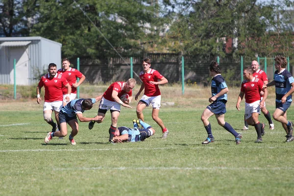 2012 Odessa Ukraine September 2020 Final Games Strong Rugby Teams — 스톡 사진