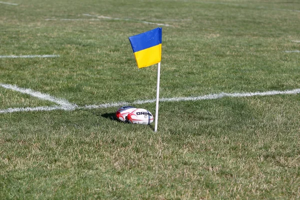 Odessa Ucrania Circus 2020 Pelota Rugby Oficial Del Campeonato Europeo —  Fotos de Stock