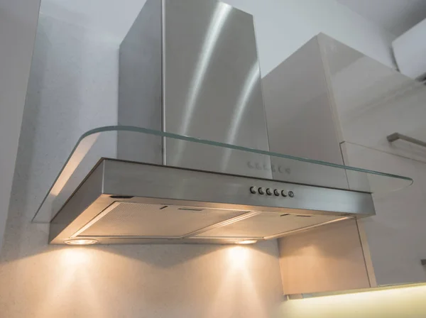 Arredo Interior Design Che Mostra Moderno Elettrodomestico Ventilatore Estrattore Appartamento — Foto Stock