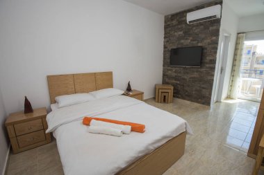 Lüks iç tasarım dekor dekorasyon ev yatak odası mobilya ve Çift Kişilik Yatak ile göster