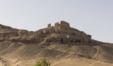 Aswan Mısır 'daki Nil Soyluların Mezarları Irmağı' ndan görüntü