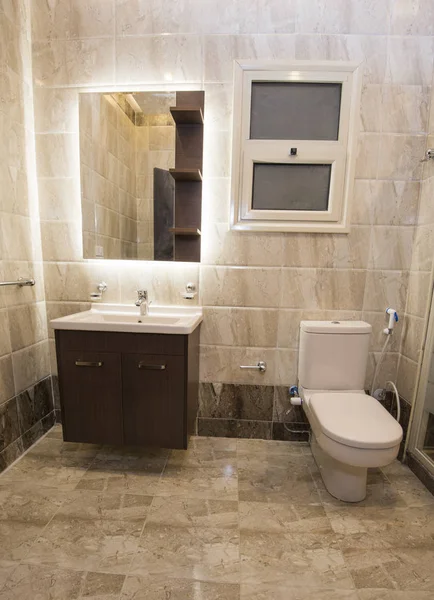 Interior Design Bagno Lusso Con Lavabo Servizi Igienici — Foto Stock