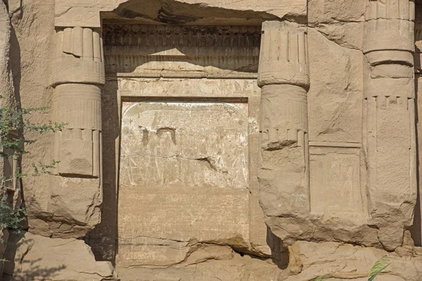 View Nile Rive Gebel Silsila Mountain Quarry Tombs Egypt Khenu — Stock Photo, Image